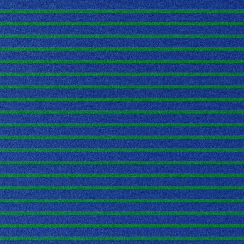 Gestreifter Jersey BRETON Kobalt / Grün